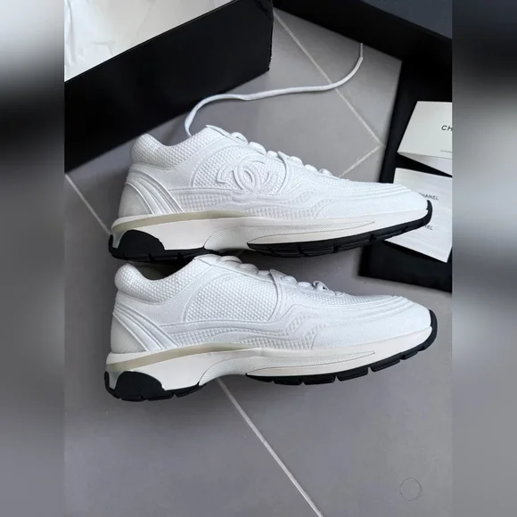 Chanel Runner White Sneakers - Picture 2 of 7